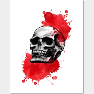 Bloody Skull Posters and Art